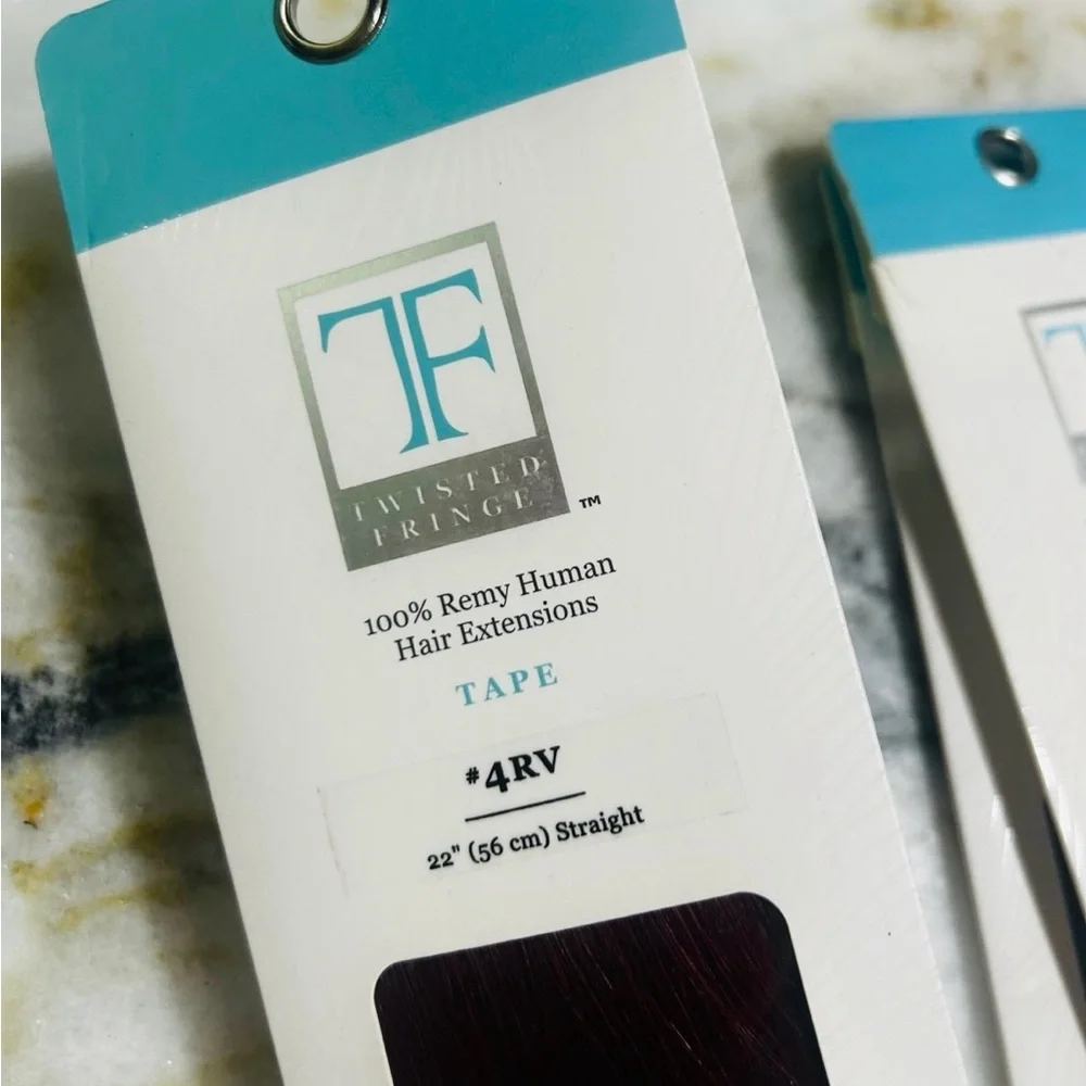 NEW 22’ Red-violet (4rv)Hair Extensions 100% remy human hair(2 packages) - Picture 3 of 5